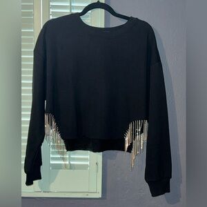 Black crop sweater size Ox from Forever 21 Plus